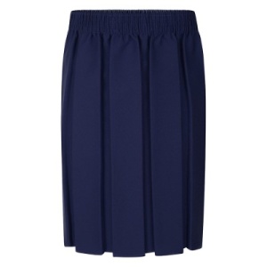 NAVY BOX PLEAT SKIRT, GIRLS UNIFORM, Skirts and Pinafores