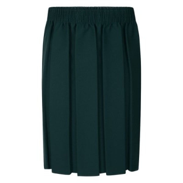GREEN BOX PLEAT SKIRT, GIRLS UNIFORM, Skirts and Pinafores