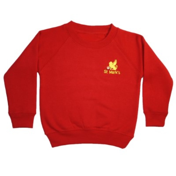 ST MARKS SWEATSHIRT, BOYS UNIFORM, GIRLS UNIFORM