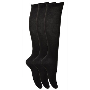 KNEE HIGH BLACK SOCKS X 3, Bullers Wood School