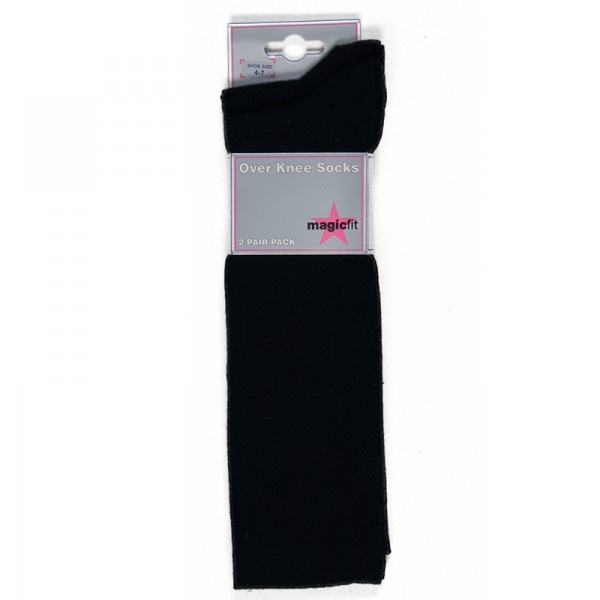TWIN PACK OVER KNEE SOCKS, Bullers Wood School, Langley Park School for Girls, Tights and Socks, Uniform B